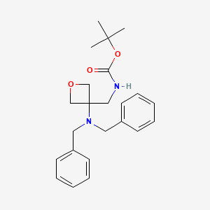 tert-butyl (3-(Dibenzylamino)oxetan-3-yl)methylcarbamate