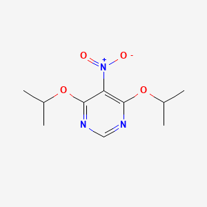 molecular formula C10H15N3O4 B8381022 4, 6-Di (1-methylethoxy)-5-nitropyrimidine 
