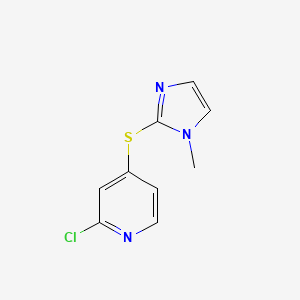 2-chloro-4-(1-methyl-1H-imidazol-2-ylthio)pyridine