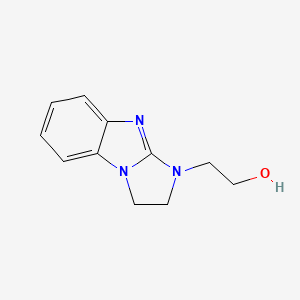 molecular formula C11H13N3O B8381049 1-N-(2-hydroxyethyl)-2,3-dihydro-1H-imidazo[1,2-a]benzimidazole 