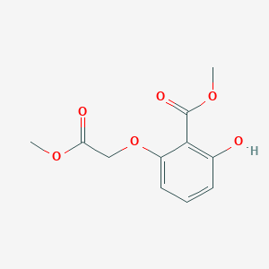 molecular formula C11H12O6 B8381071 Methyl 2-hydroxy-6-(2-methoxy-2-oxoethoxy)benzoate 