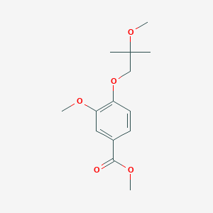 Methyl 3-methoxy-4-(2-methoxy-2-methyl-propoxy)benzoate