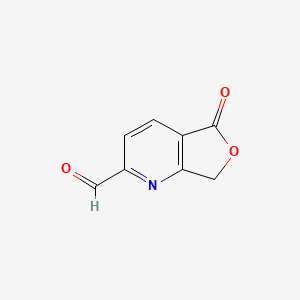 molecular formula C8H5NO3 B8381174 5-Oxo-5,7-dihydro-furo[3,4-b]pyridine-2-carbaldehyde 