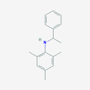 molecular formula C17H21N B8381222 N-Mesityl-alpha-methylbenzylamine 