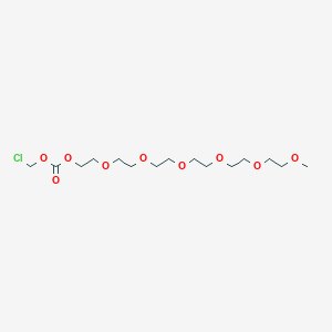 molecular formula C15H29ClO9 B8381226 Chloromethyl 2,5,8,11,14,17-hexaoxanonadecan-19-yl carbonate 