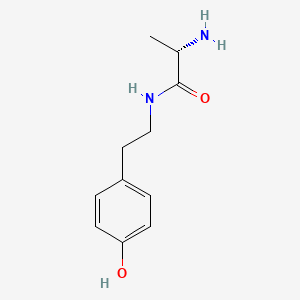 molecular formula C11H16N2O2 B8381277 L-alanine-p-hydroxyphenylethylamide 