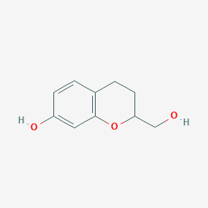 molecular formula C10H12O3 B8381296 (7-Hydroxychroman-2-yl)methanol 