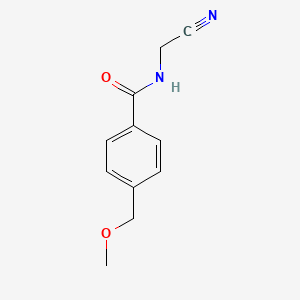 molecular formula C11H12N2O2 B8381297 (4-Methoxymethylbenzoylamino)-acetonitrile 