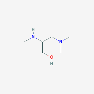 molecular formula C6H16N2O B8381324 3-Dimethylamino-2-methylamino-propan-1-ol 
