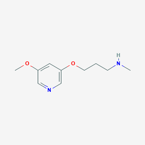 molecular formula C10H16N2O2 B8381345 Methyl(3-(5-methoxy-3-pyridyloxy)propyl)amine 