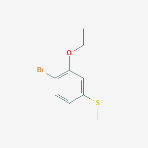 molecular formula C9H11BrOS B8381459 1-Bromo-2-ethoxy-4-(methylsulfanyl)benzene 