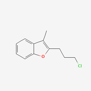 molecular formula C12H13ClO B8381477 2-(3-Chloro-propyl)-3-methylbenzofuran CAS No. 372196-78-6