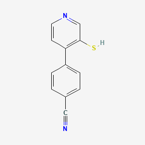 4-(3-Mercaptopyridin-4-yl)benzonitrile