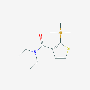 molecular formula C12H21NOSSi B8381517 2-trimethylsilyl-3-thiophenecarboxylic acid N,N-diethylamide 