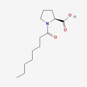 molecular formula C13H23NO3 B8381523 Capryloyl proline CAS No. 86282-94-2