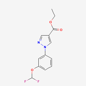 Ethyl 1-[3-(difluoromethoxy)phenyl]-1H-pyrazole-4-carboxylate