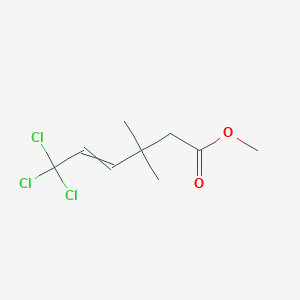 Methyl 6,6,6-trichloro-3,3-dimethylhex-4-enoate