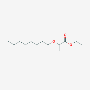 molecular formula C13H26O3 B8381590 Ethyl 2-octyloxypropionate 