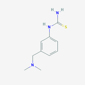 molecular formula C10H15N3S B8381610 (3-Dimethylaminomethyl-phenyl)-thiourea 