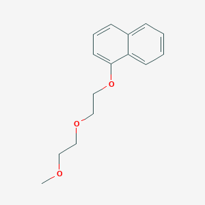 molecular formula C15H18O3 B8381611 1-[2-(2-Methoxyethoxy)ethoxy]naphthalene 