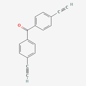 molecular formula C17H10O B8381670 Bis(4-ethynylphenyl)methanone 