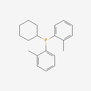 molecular formula C20H25P B8381708 Bis(o-tolyl)cyclohexylphosphine 