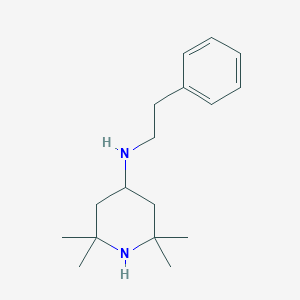 molecular formula C17H28N2 B8381718 4-(N-phenylethylamino)-2,2,6,6-tetramethylpiperidine 
