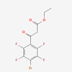 molecular formula C11H7BrF4O3 B8381734 Ethyl 4-bromo-2,3,5,6-tetrafluorobenzoylacetate 