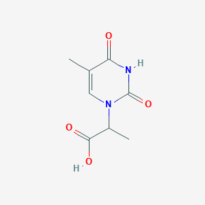 molecular formula C8H10N2O4 B8381765 N-1-Carboxyethylthymine 