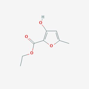 molecular formula C8H10O4 B8381863 Ethyl 3-hydroxy-5-methyl-2-furancarboxylate 