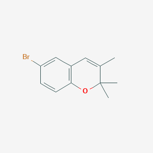 molecular formula C12H13BrO B8381903 6-Bromo-2,2,3-trimethyl-2H-benzo[b]pyran 