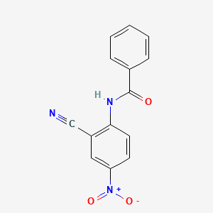 molecular formula C14H9N3O3 B8381916 N-benzoyl 2-cyano-4-nitroaniline 