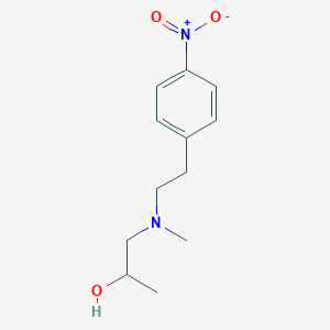 molecular formula C12H18N2O3 B8381917 1-(N-methyl-N-(4-nitrophenethyl)amino)-2-hydroxypropane 