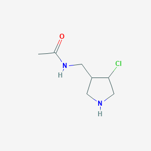 molecular formula C7H13ClN2O B8381922 3-Acetylaminomethyl-4-chloropyrrolidine 