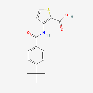 molecular formula C16H17NO3S B8381936 3-(4-Tert-butylbenzoyl)amino-2-thiophenecarboxylic acid 