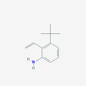molecular formula C12H17N B8381967 3-Tert-butyl-2-vinyl-phenylamine 