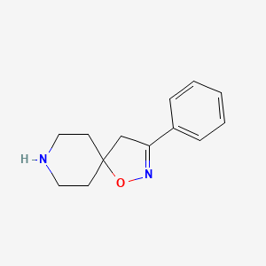 molecular formula C13H16N2O B8381969 3-Phenyl-1-oxa-2,8-diazaspiro[4.5]dec-2-ene 