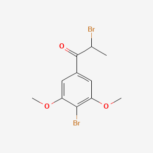 molecular formula C11H12Br2O3 B8381989 2-Bromo-1-(4-bromo-3,5-dimethoxyphenyl)propan-1-one 