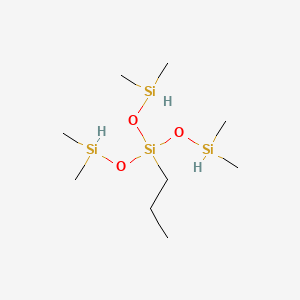 molecular formula C9H28O3Si4 B8381996 Tris(dimethylsilyloxy)-propylsilane 