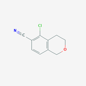 molecular formula C10H8ClNO B8381998 5-Chloroisochromane-6-carbonitrile 