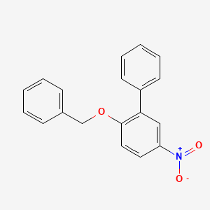 molecular formula C19H15NO3 B8381999 2-Benzyloxy-5-nitro-biphenyl 