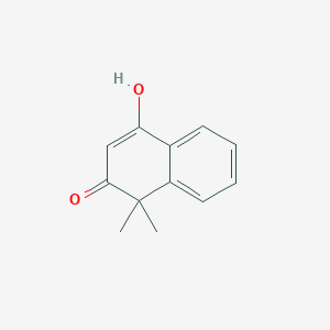 molecular formula C12H12O2 B8382015 4-hydroxy-1,1-dimethyl-2(1H)-naphthalenone 