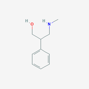 molecular formula C10H15NO B8382029 3-(Methylamino)-2-phenylpropan-1-ol 