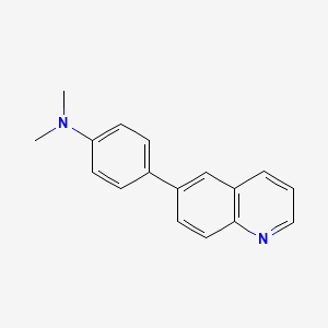 molecular formula C17H16N2 B8382101 N,N-Dimethyl-4-(quinolin-6-yl)aniline 