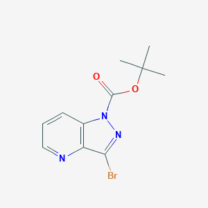 molecular formula C11H12BrN3O2 B8382157 tert-butyl 3-bromo-1H-pyrazolo[4,3-b]pyridine-1-carboxylate 