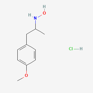 molecular formula C10H16ClNO2 B8382161 N-(2-(4-methoxyphenyl)-1-methylethyl)hydroxylamine hydrochloride CAS No. 92188-54-0