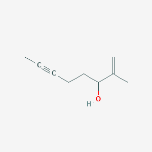 molecular formula C9H14O B8382169 2-Methyloct-1-en-6-yn-3-ol 