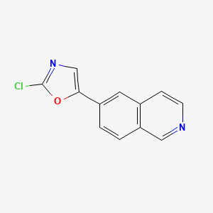 2-Chloro-5-(isoquinolin-6-yl)oxazole