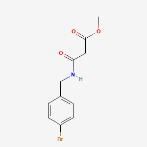 molecular formula C11H12BrNO3 B8382234 Methyl 3-[(4-bromobenzyl)amino]-3-oxopropanoate 