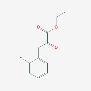 molecular formula C11H11FO3 B8382283 Ethyl (2-fluorophenyl)pyruvate 